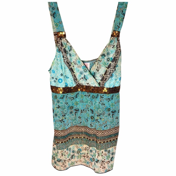 Heart Soul Tops - 114 - Heart Soul with Sheer Tank Top in Size M